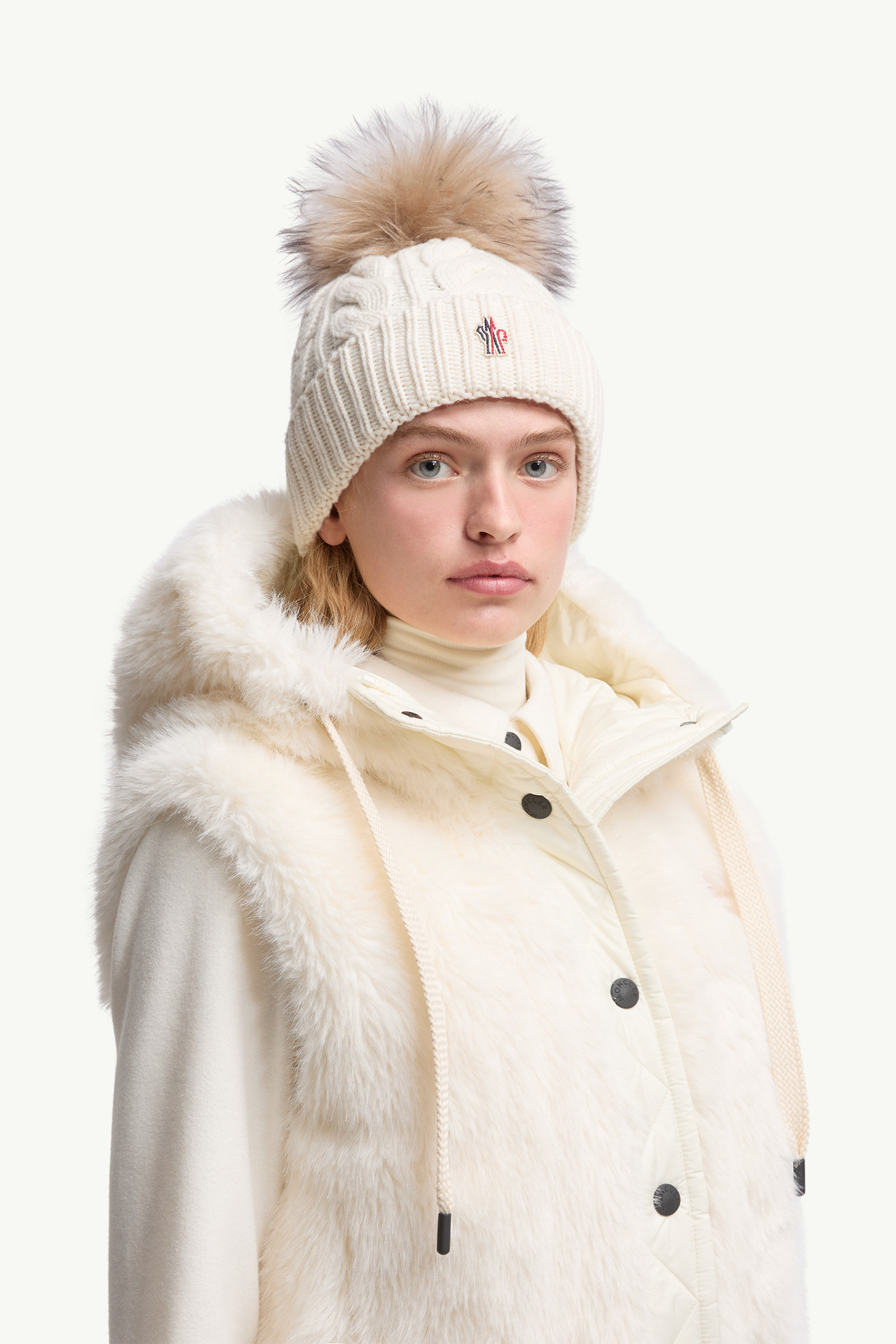 Wool & Cashmere Beanie with Pom Pom - 2
