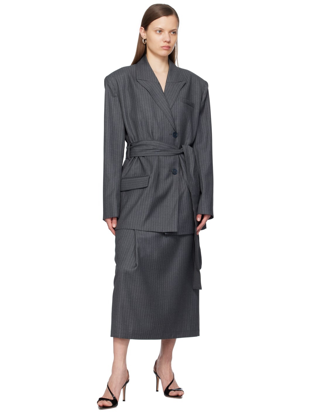 Gray Zillah Blazer - 4