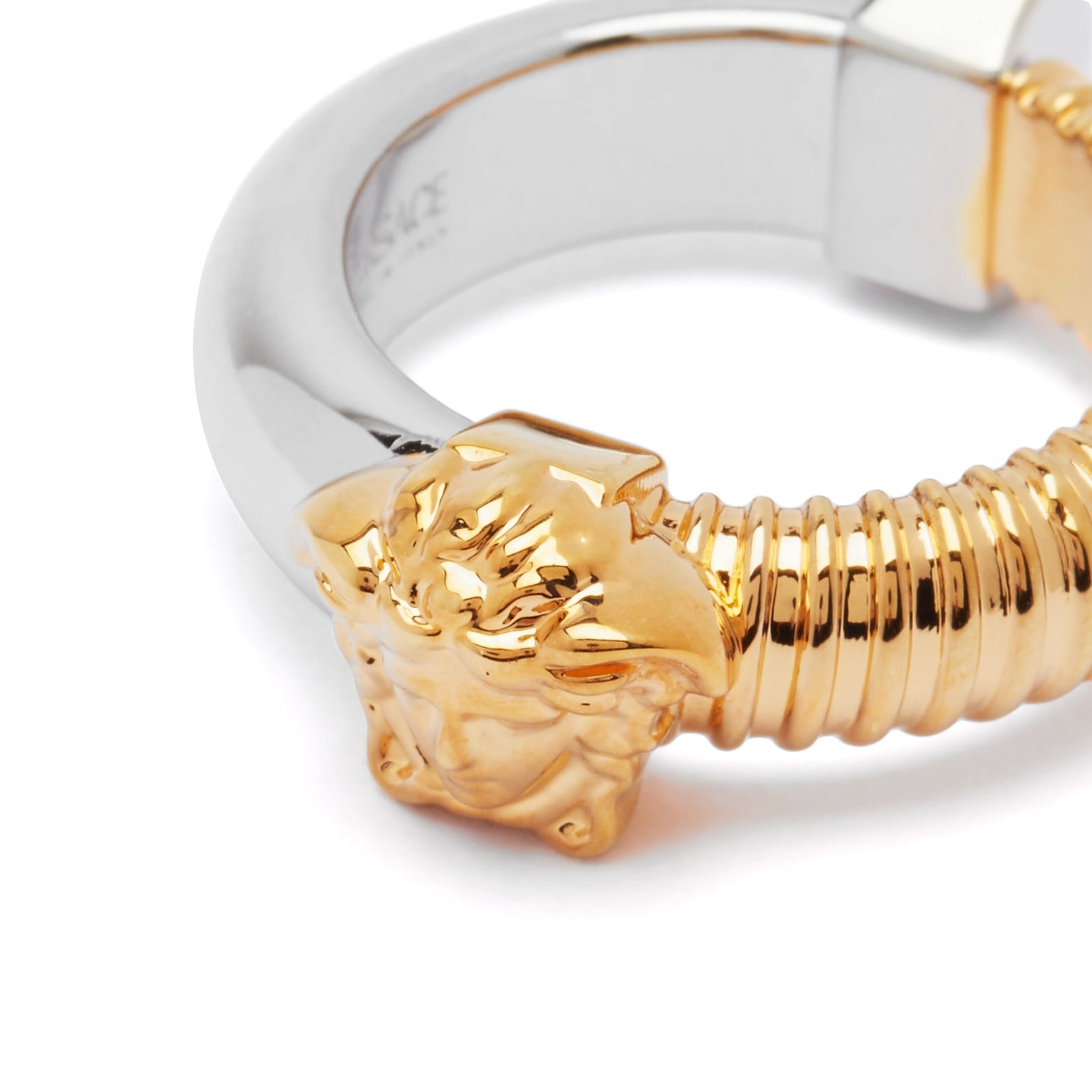Versace Nuts & Bolts Medusa Head Ring - 4