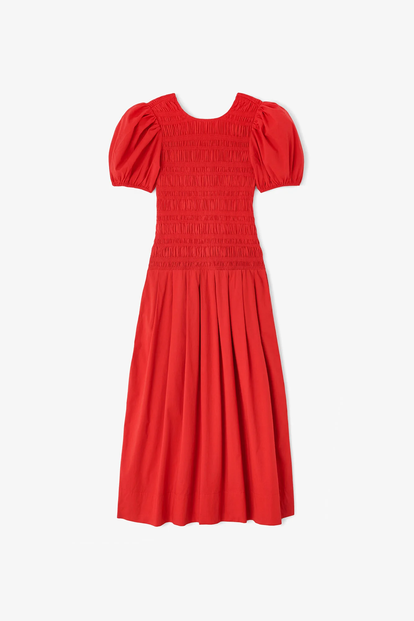 DRESS IN SMOCKED COTTON - 1