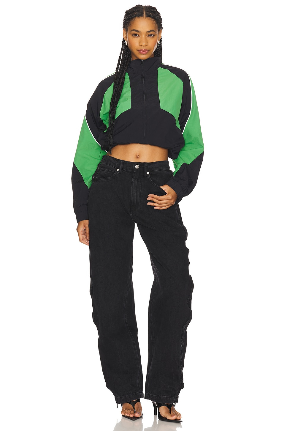 Curved Zipper Pant - 6