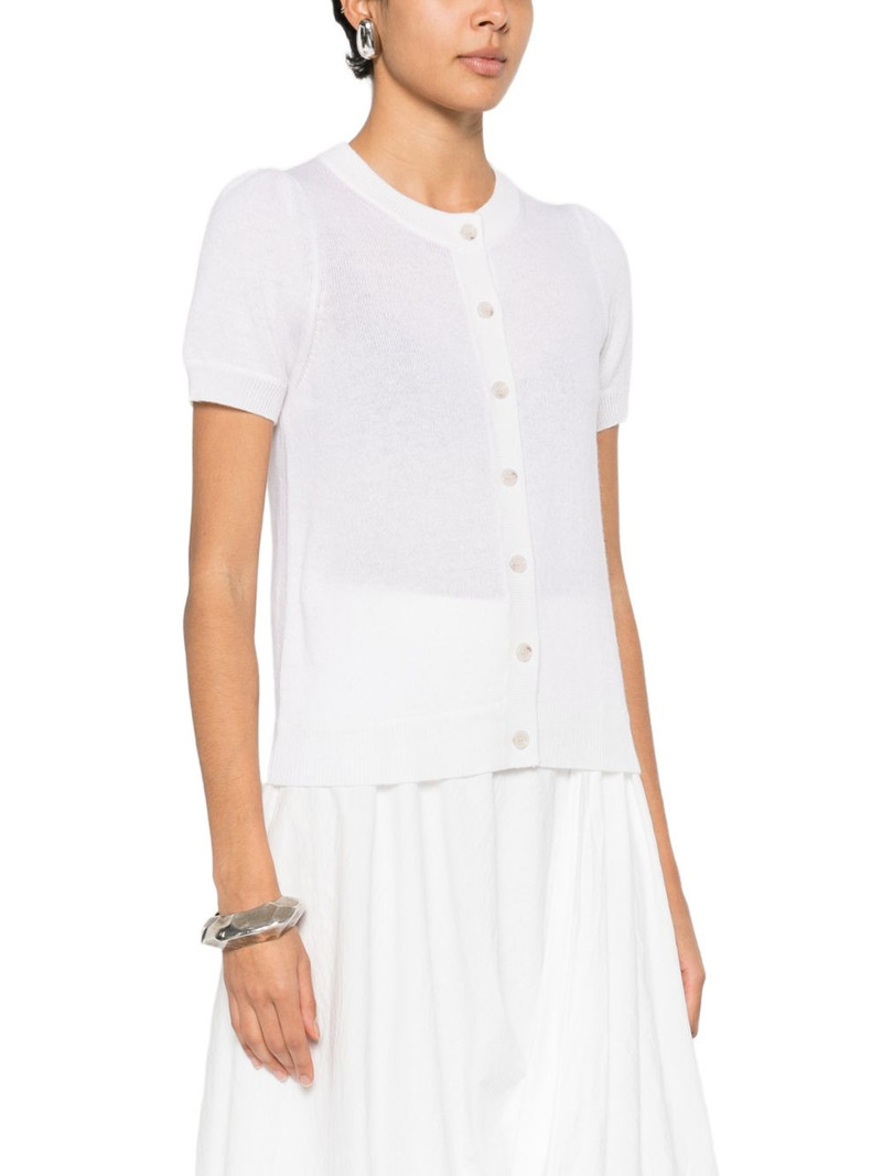 button -fastening short-sleeve cardigan 3