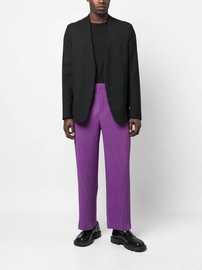 ISSEY MIYAKE straight-leg pleated trousers outlook