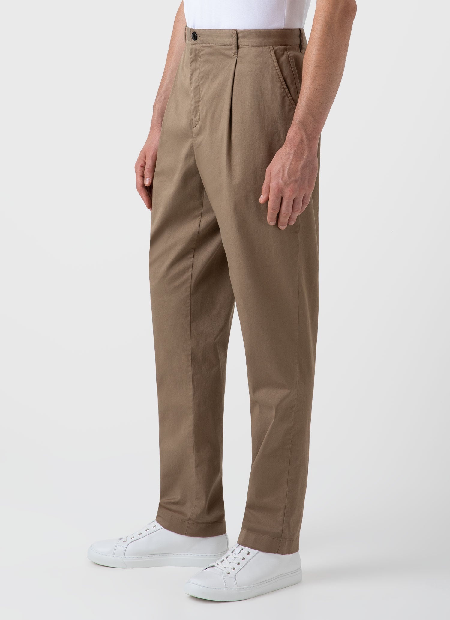 Pleated Twill Trouser - 5