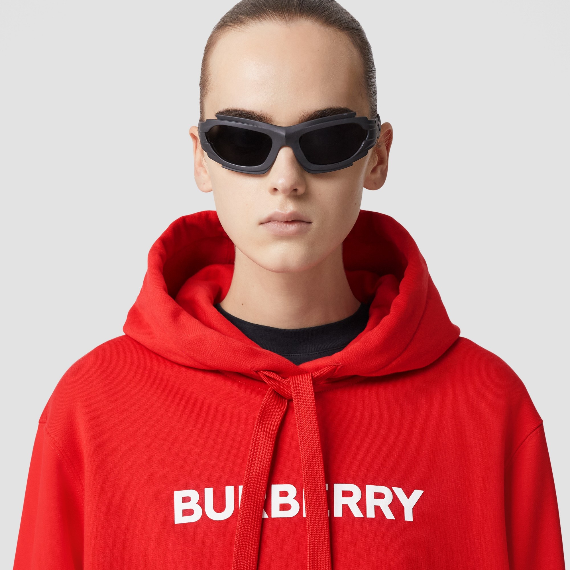 Logo Print Cotton Hoodie - 2