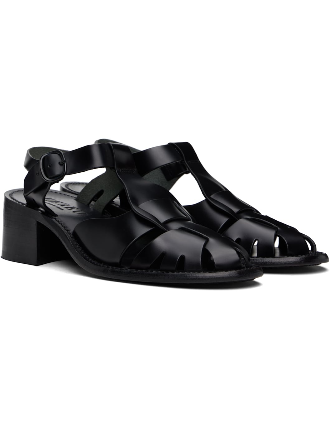 Black Pesca Heels - 4