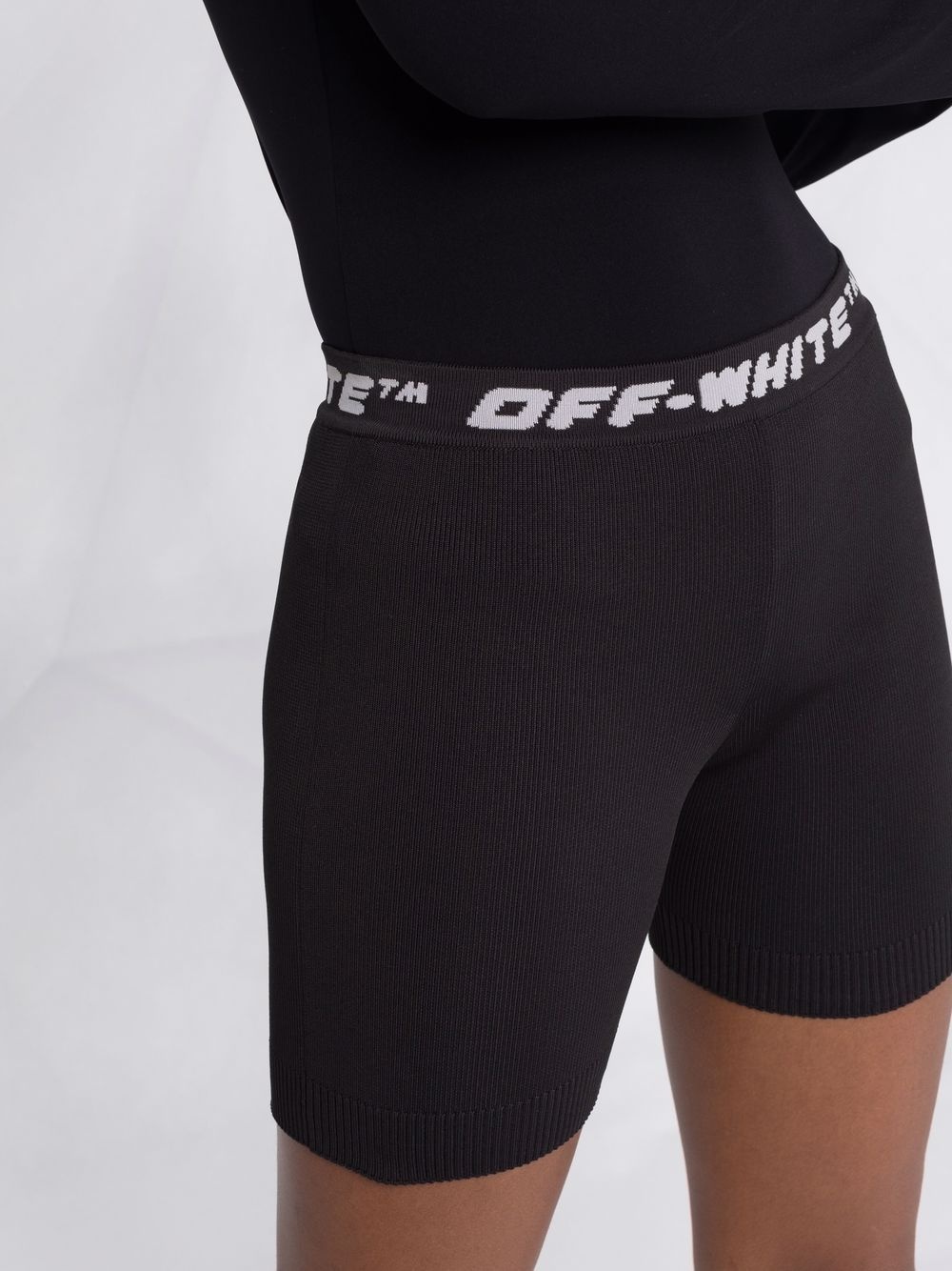 logo-waistband sports shorts - 3