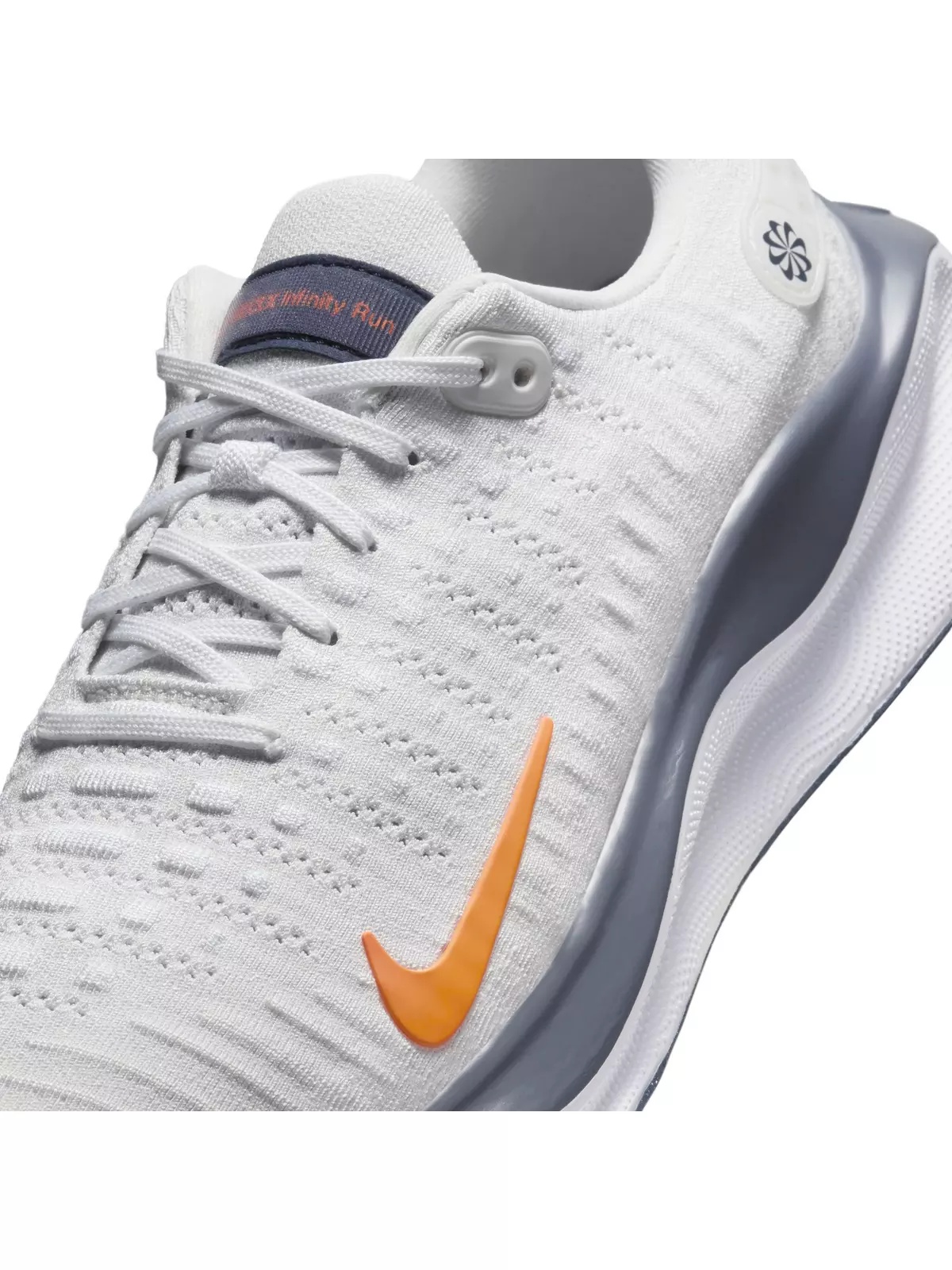 InfinityRN 4 "Platinum Tint/Thunder Blue/Summit White/Total Orange" Men's Running Shoe - 7