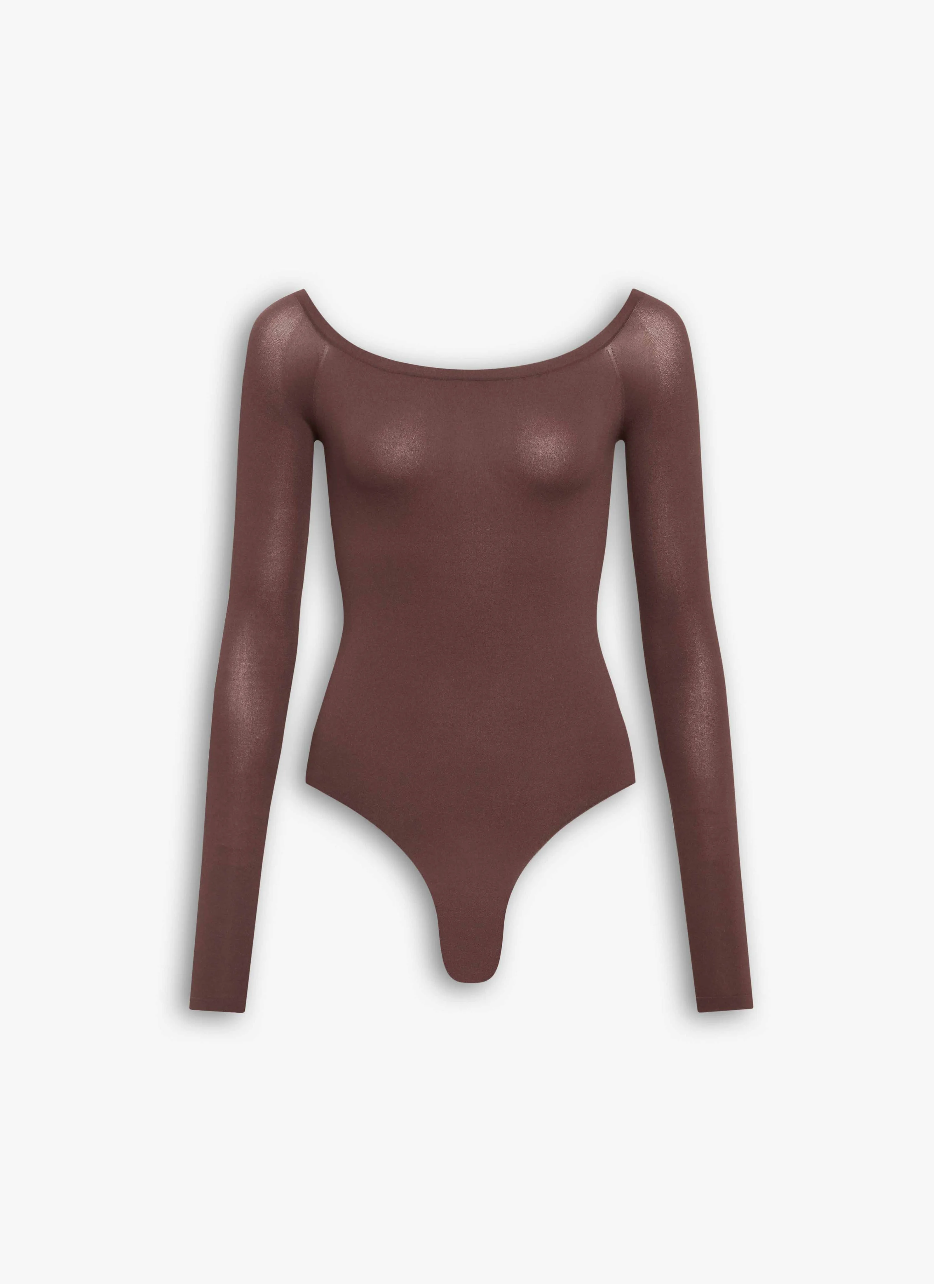 SECOND-SKIN KNIT OFF-SHOULDER BODYSUIT - 1
