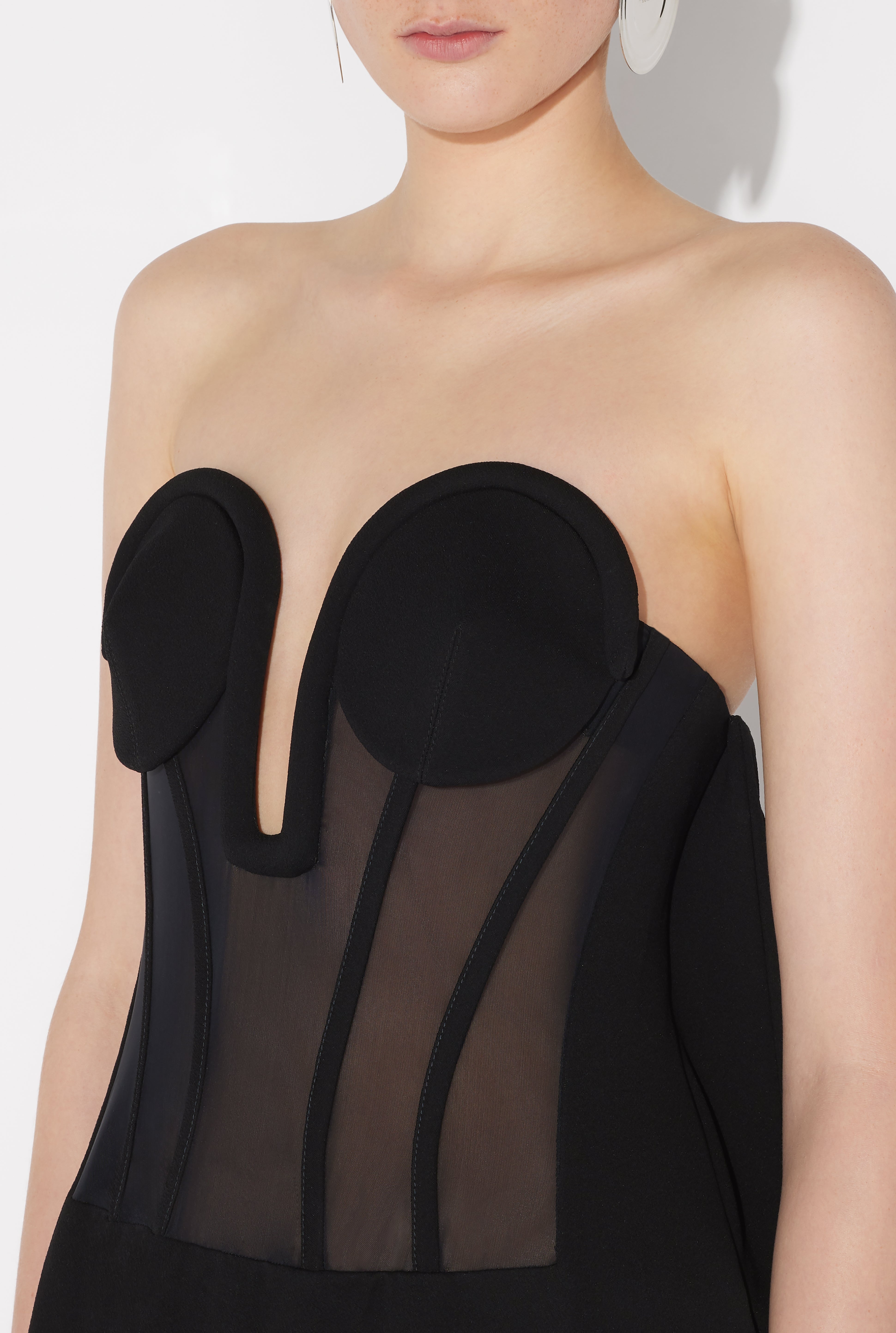 THE BI-MATERIAL CORSET DRESS - 5