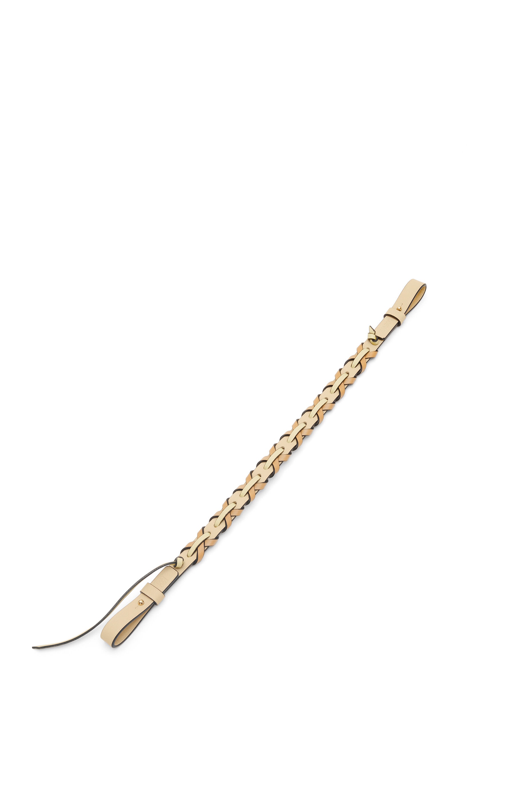 Thin cross braided strap in calfskin - 1