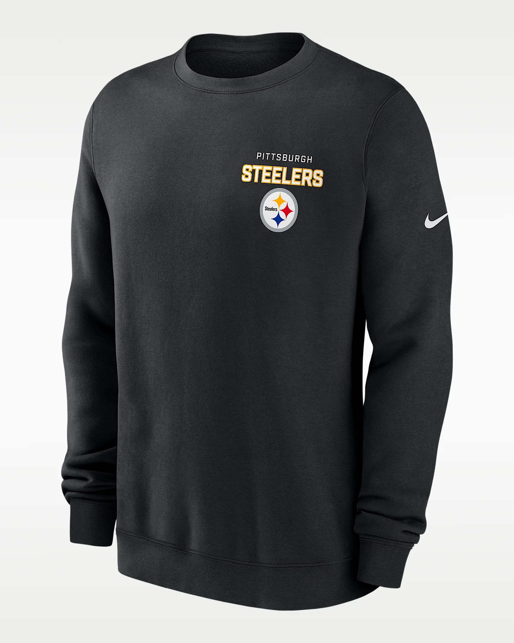 Pittsburgh Steelers Draw Block Club Men's Nike NFL Pullover Crew - 1