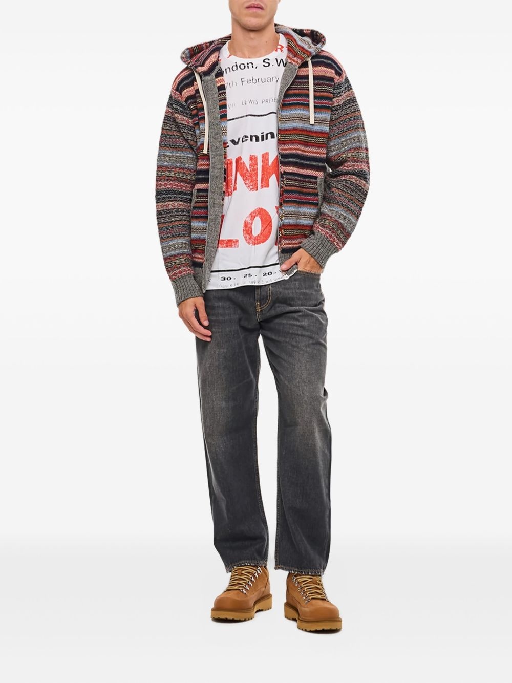 hooded cardigan - 2