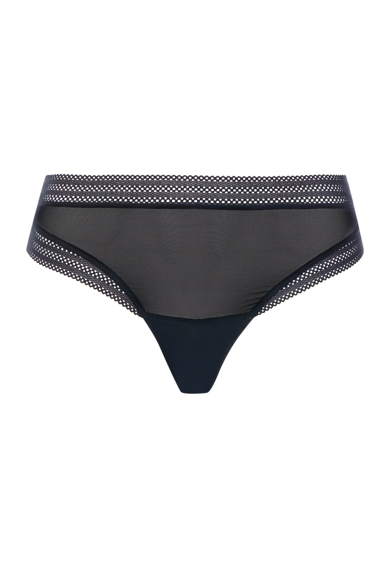 Orea Semi-Sheer Brazilian Panties - 1
