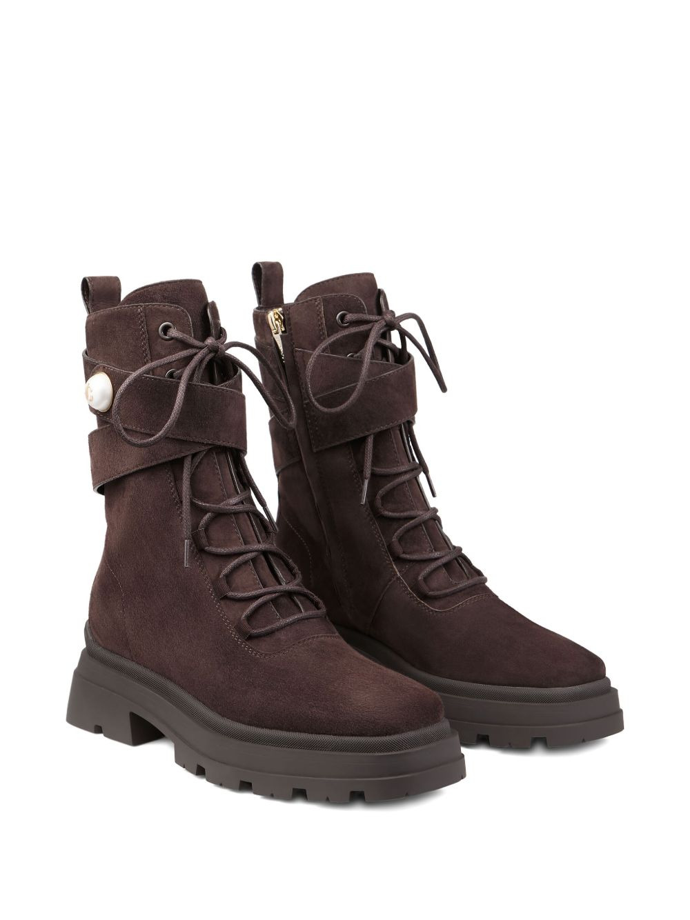 45mm Noemi lace-up combat boots - 2