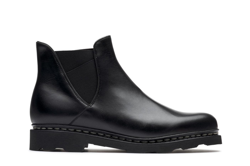 Valdaine Black Silk - Rubber Sole 1