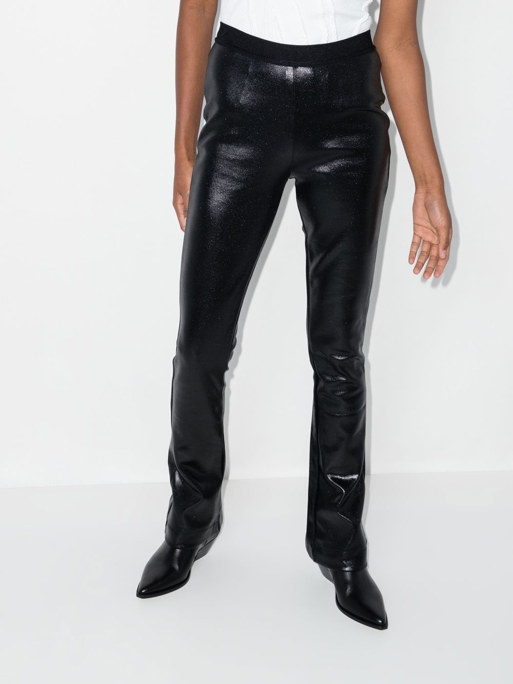 Lais Coated flared leggings - 2