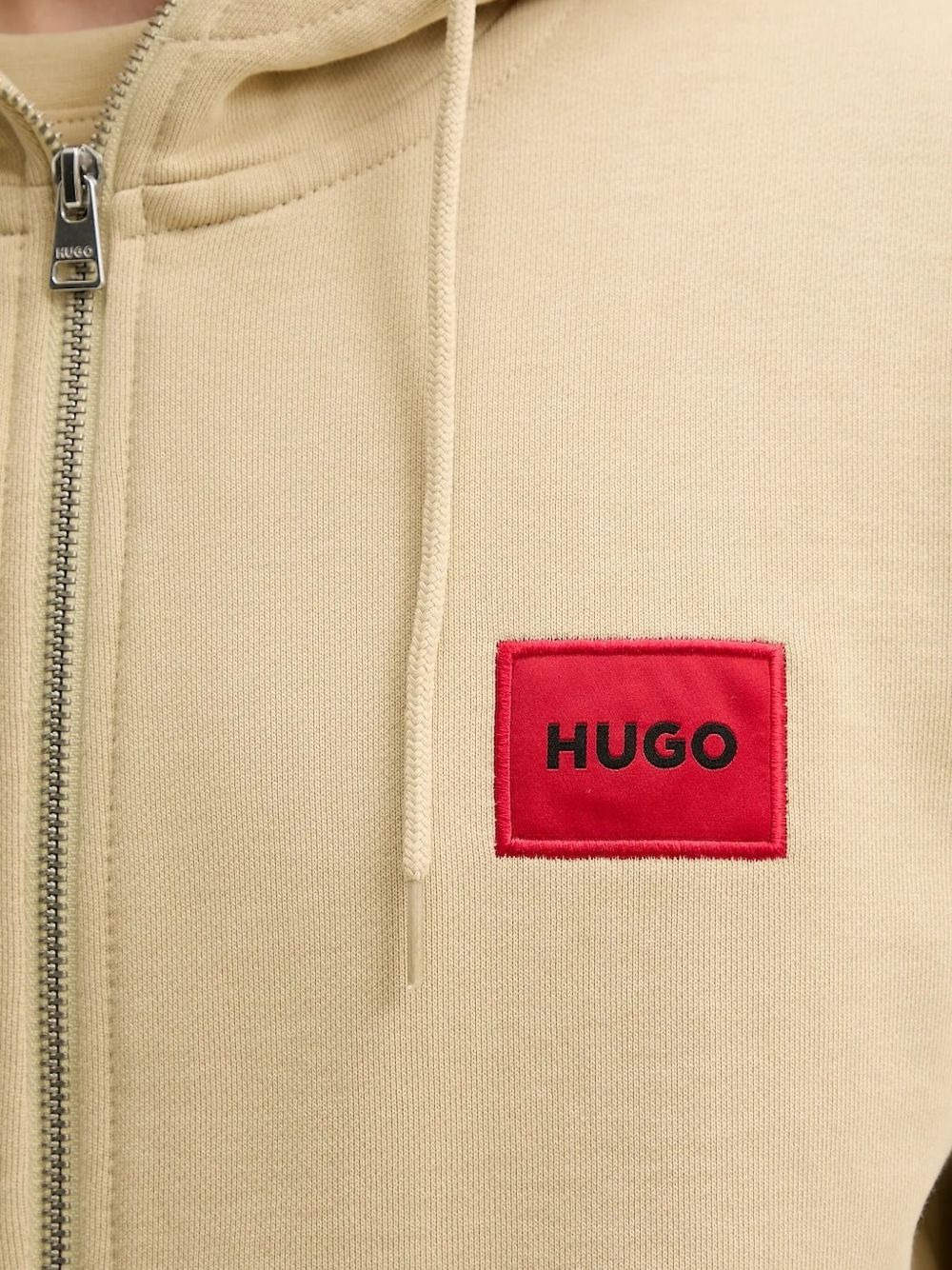 logo-patch zip-up hoodie - 4