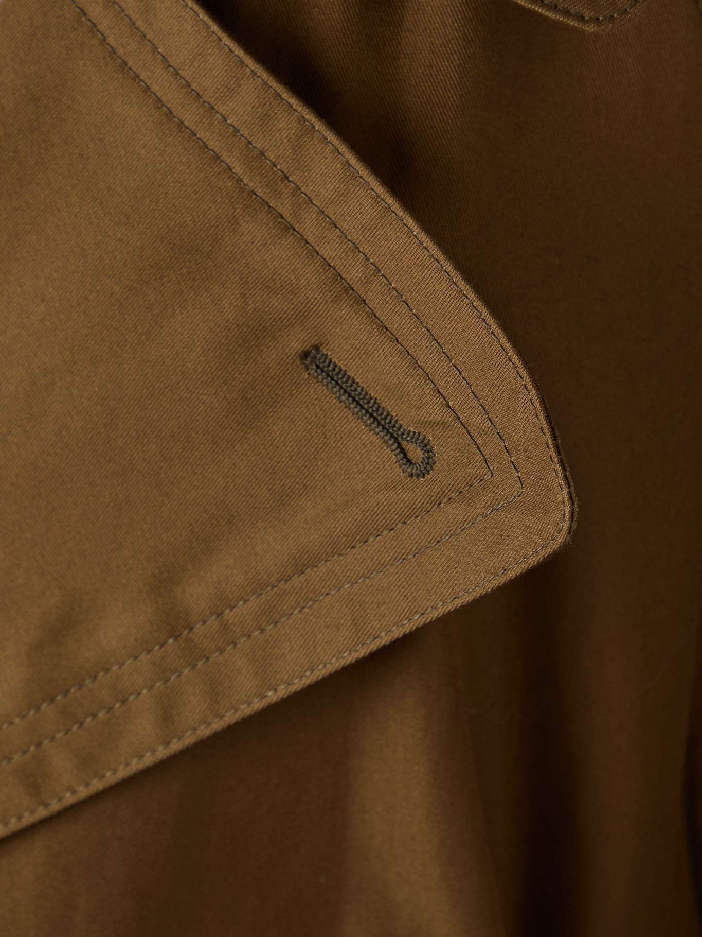 Oversized belted cotton-twill trench coat Brown - 5