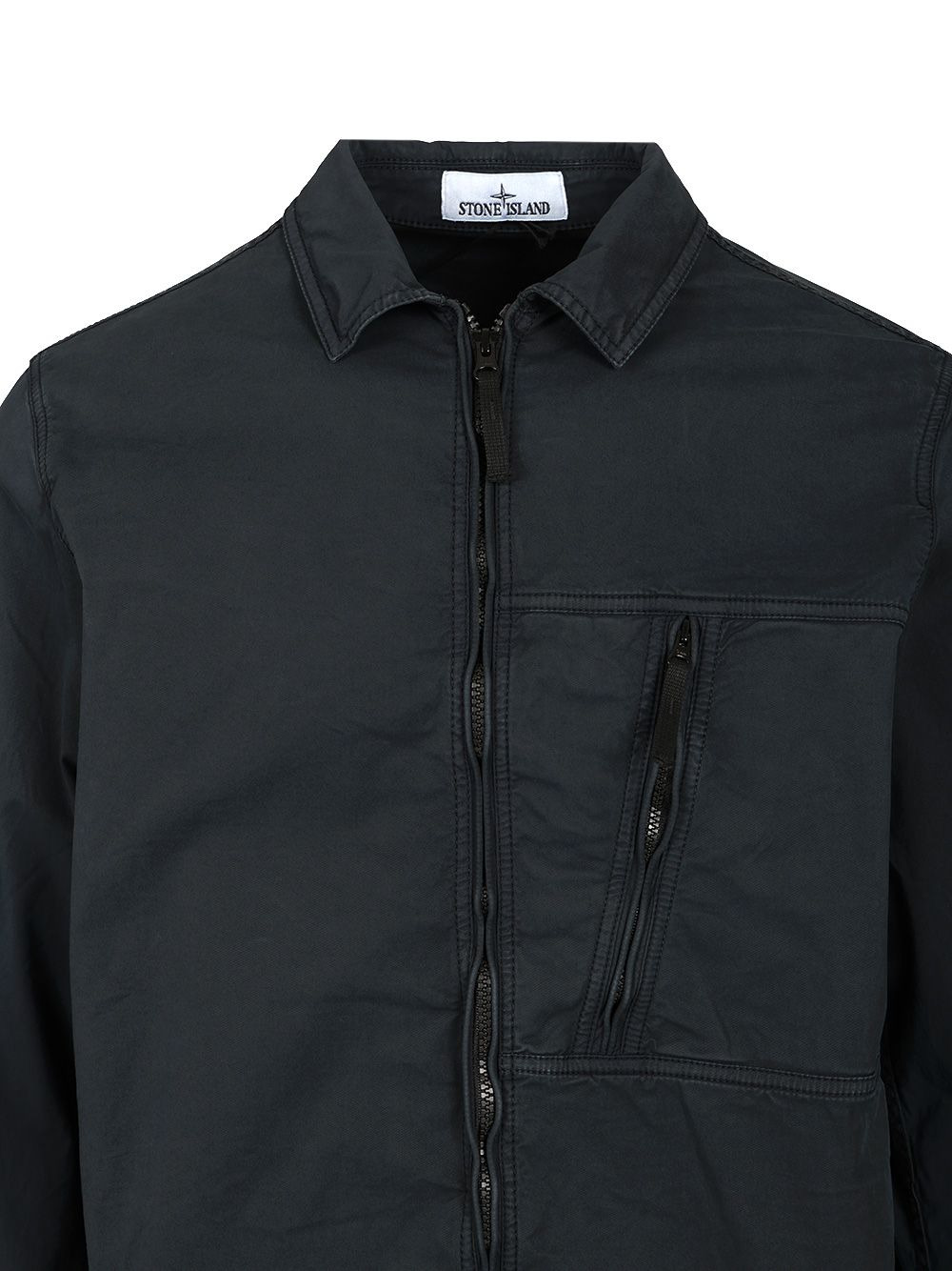 Supima® Cotton Overshirt Shirts Blue - 3