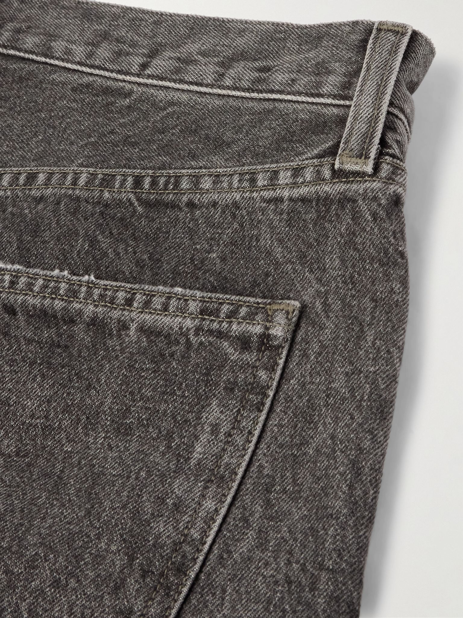 90's Straight-Leg Distressed Jeans Gray - 5
