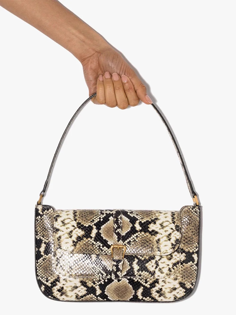 Miranda snake-effect shoulder bag - 3