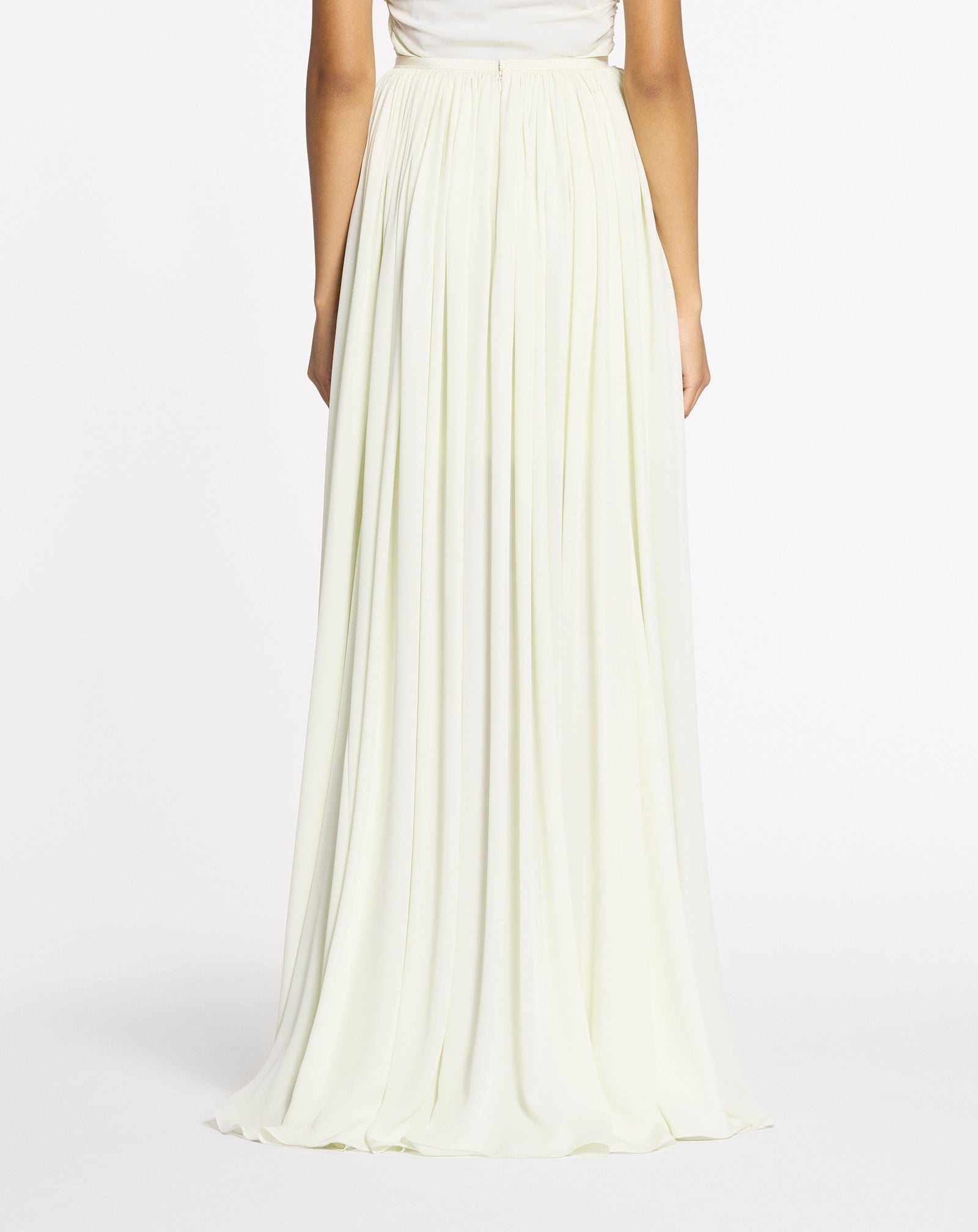 MAXI SKIRT IN SILK GEORGETTE - 4
