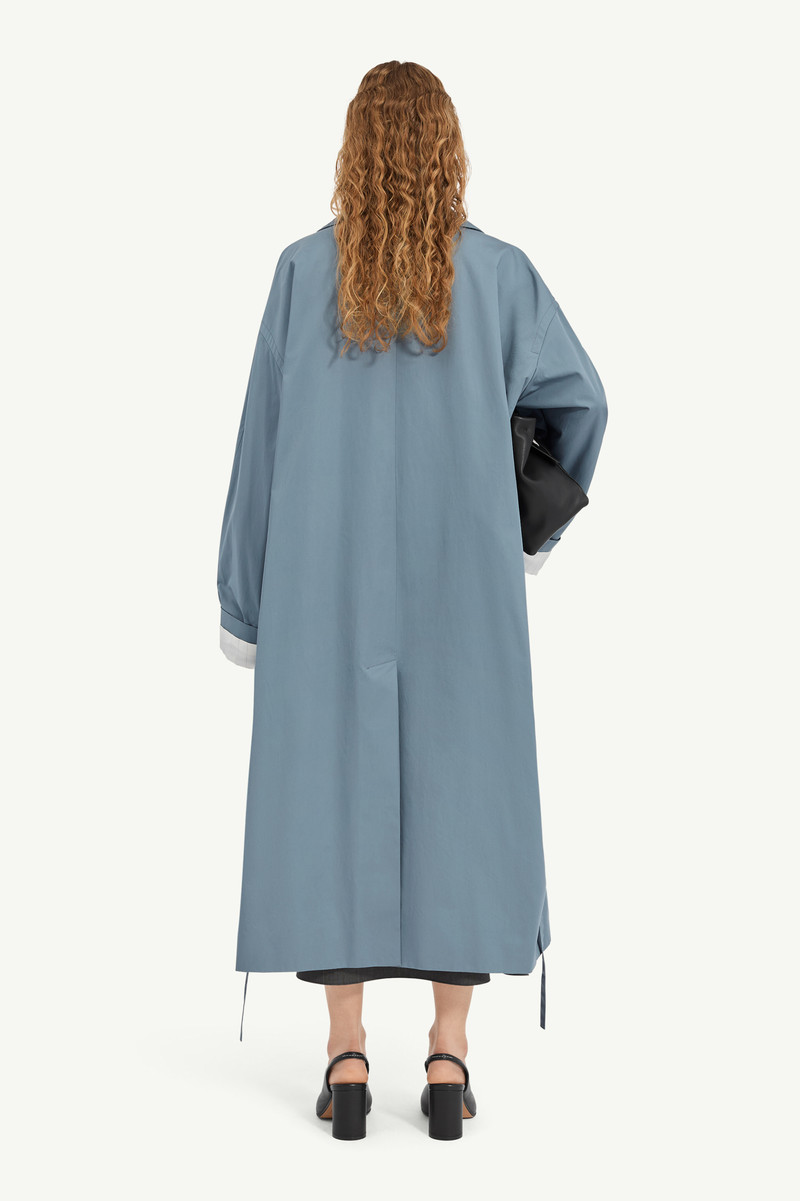Water-repellent cotton gabardine coat 3