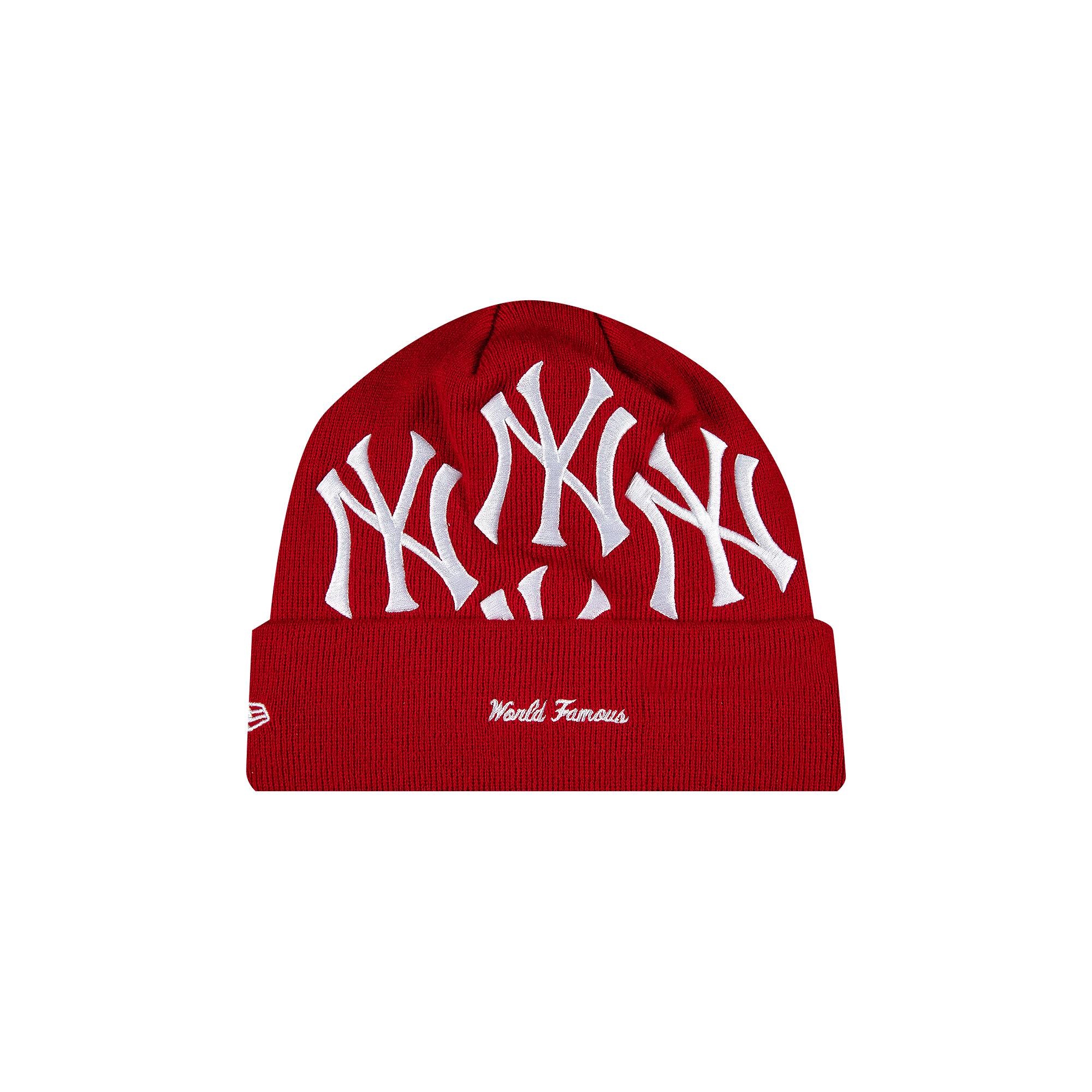 Supreme x New York Yankees x New Era Box Logo Beanie 'Red' - 2