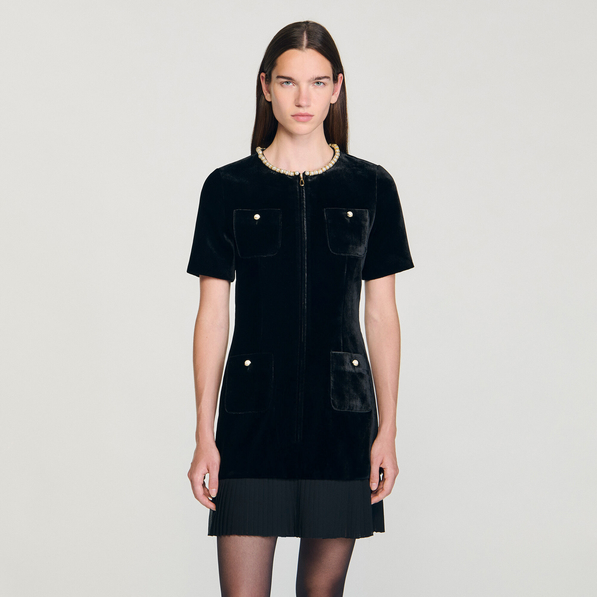 MINI VELVET DRESS - 4