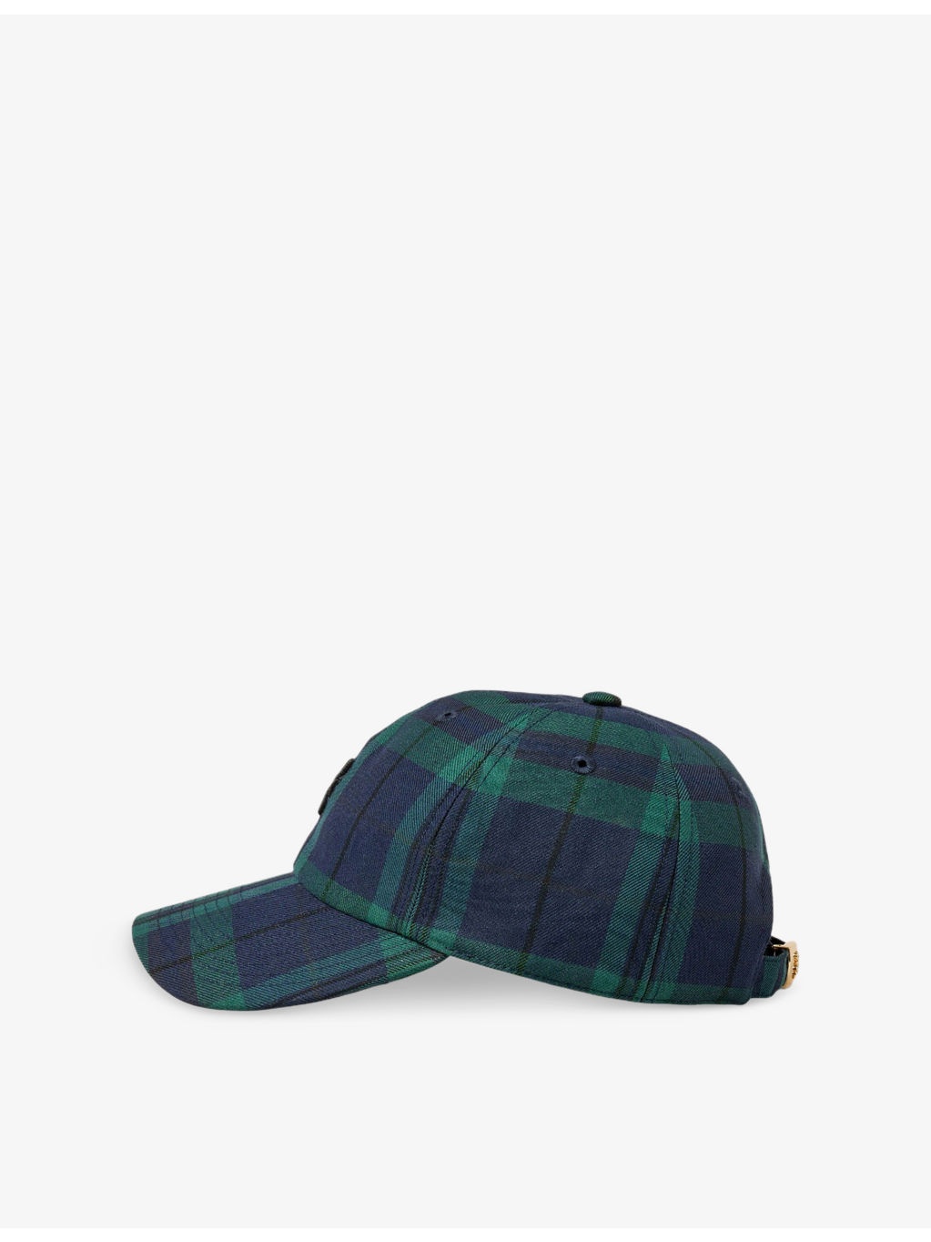 Logo-Embroidered Checked Woven Cap - 2