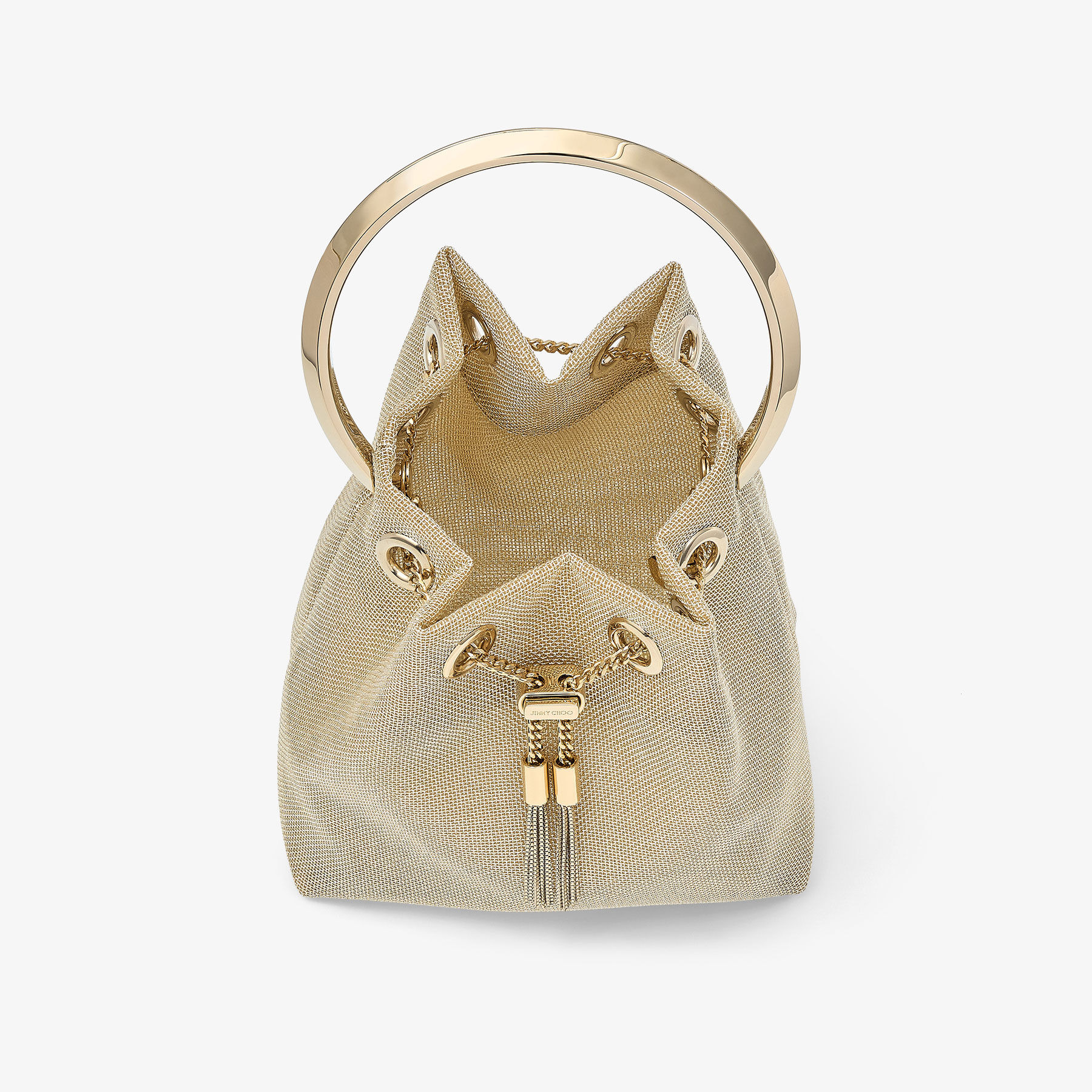 Bon Bon
Champagne Metallic Mesh Bag - 5