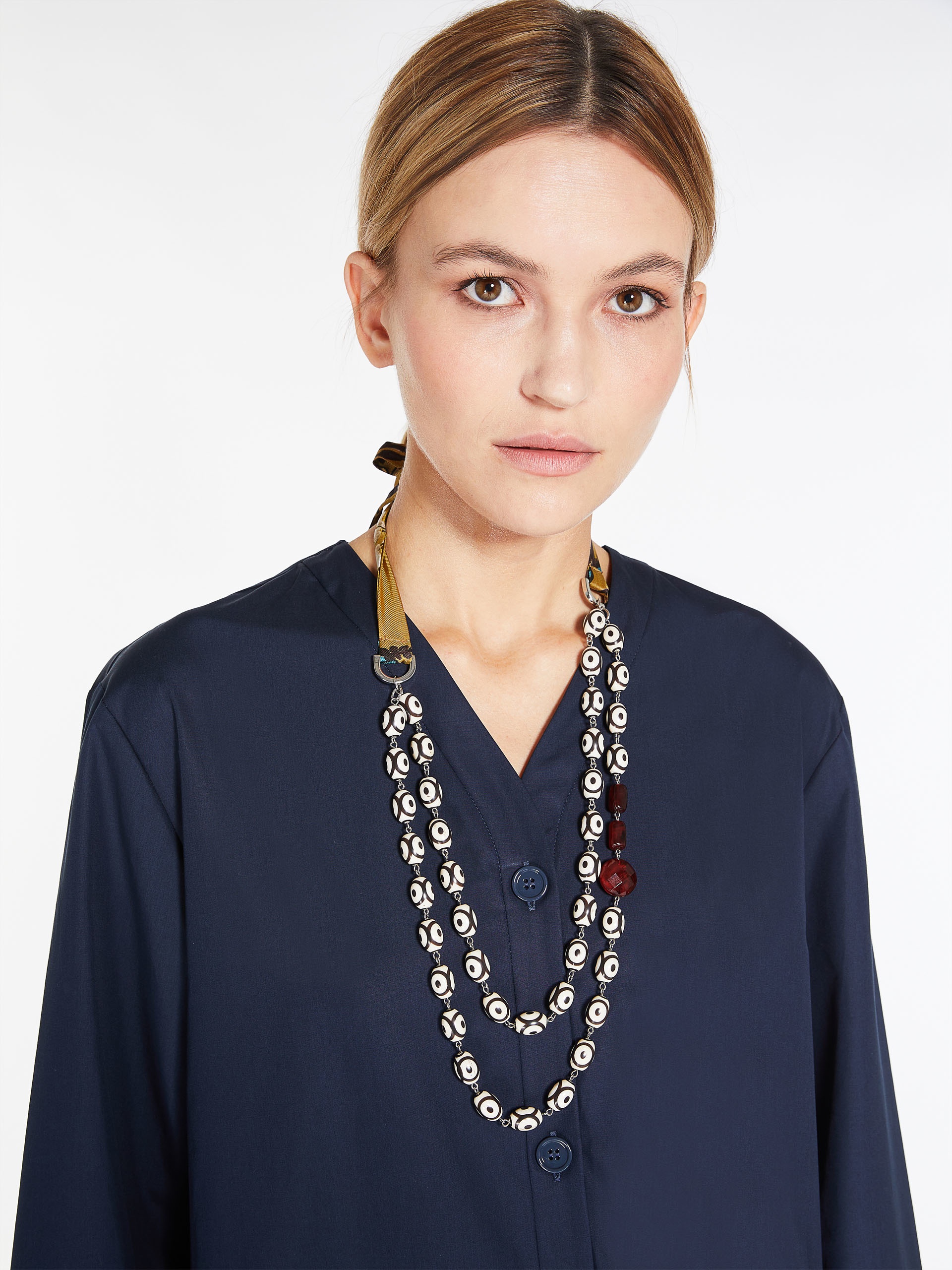 ZENICA Ribbon-adorned necklace - 3