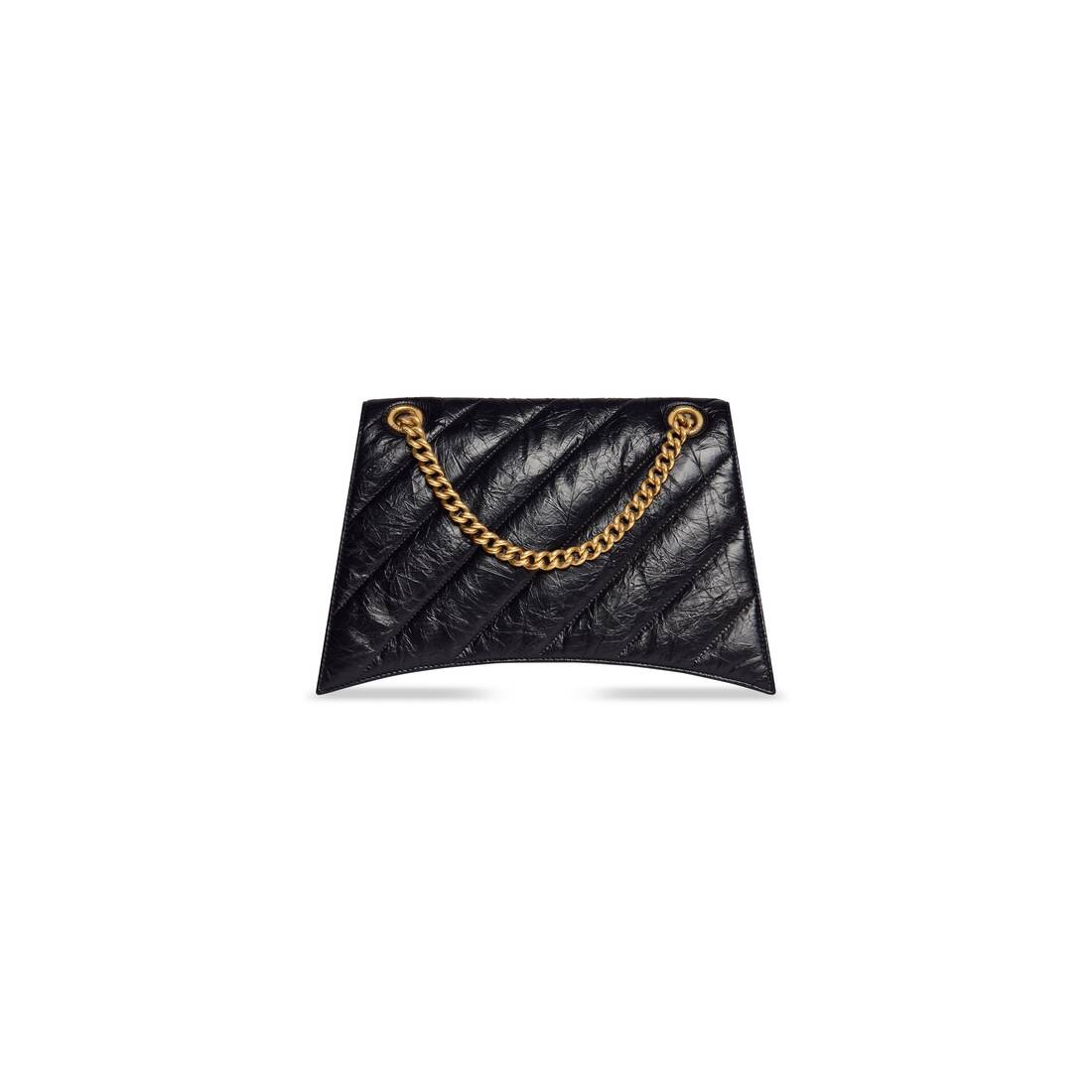 Women's Crush Medium Chain Bag Quilted  in Black - 4