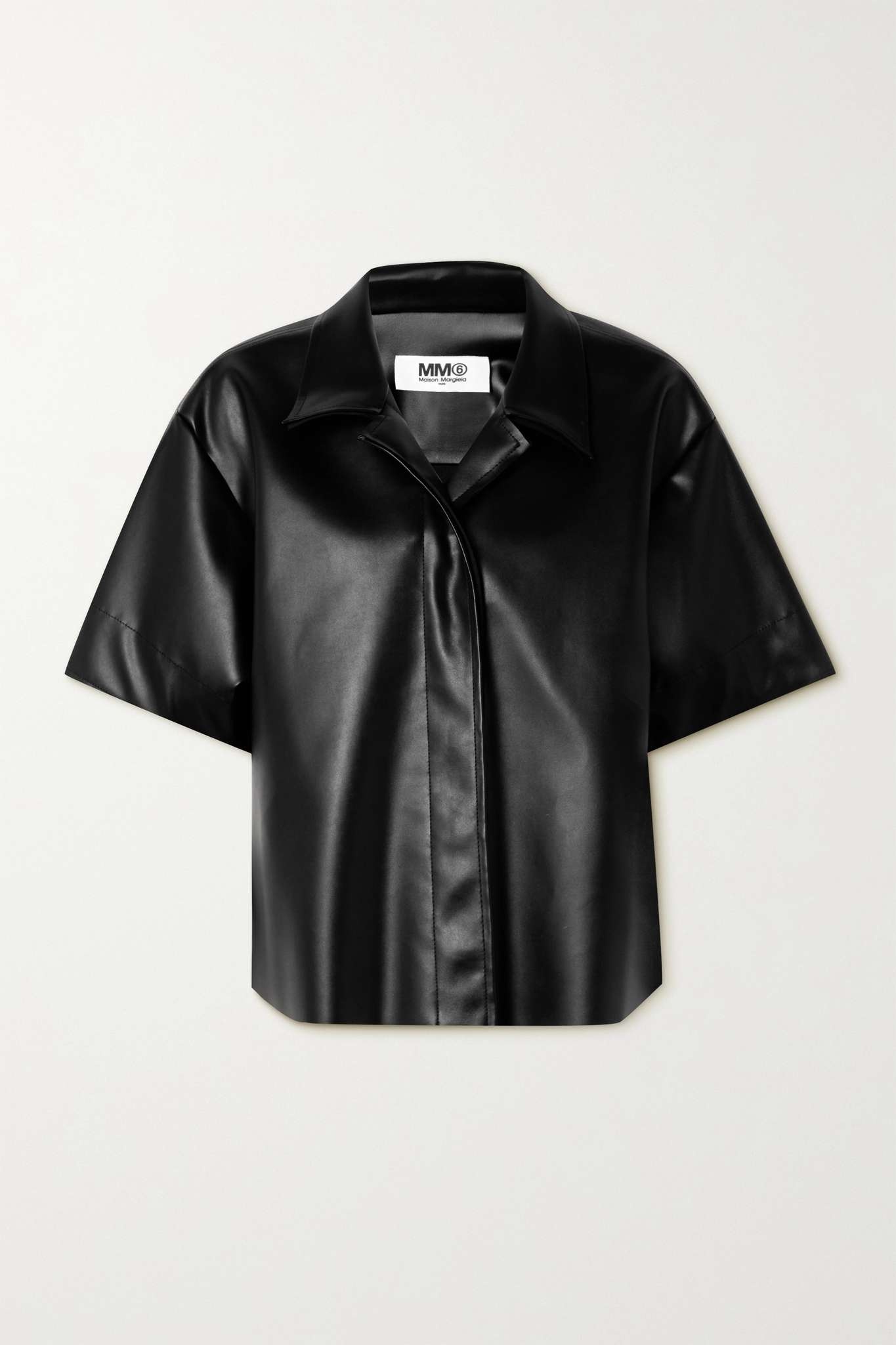 Faux leather shirt - 1