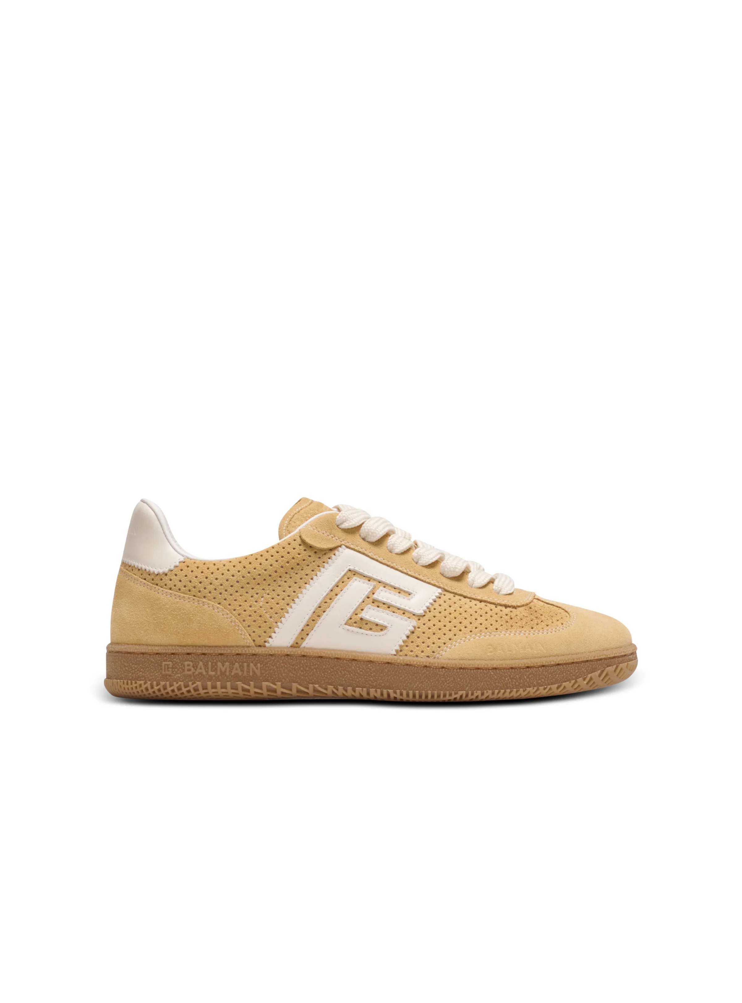 Suede Balmain Swan trainers - 1