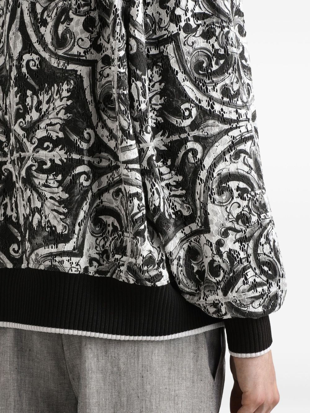 silk bomber jacket - 5