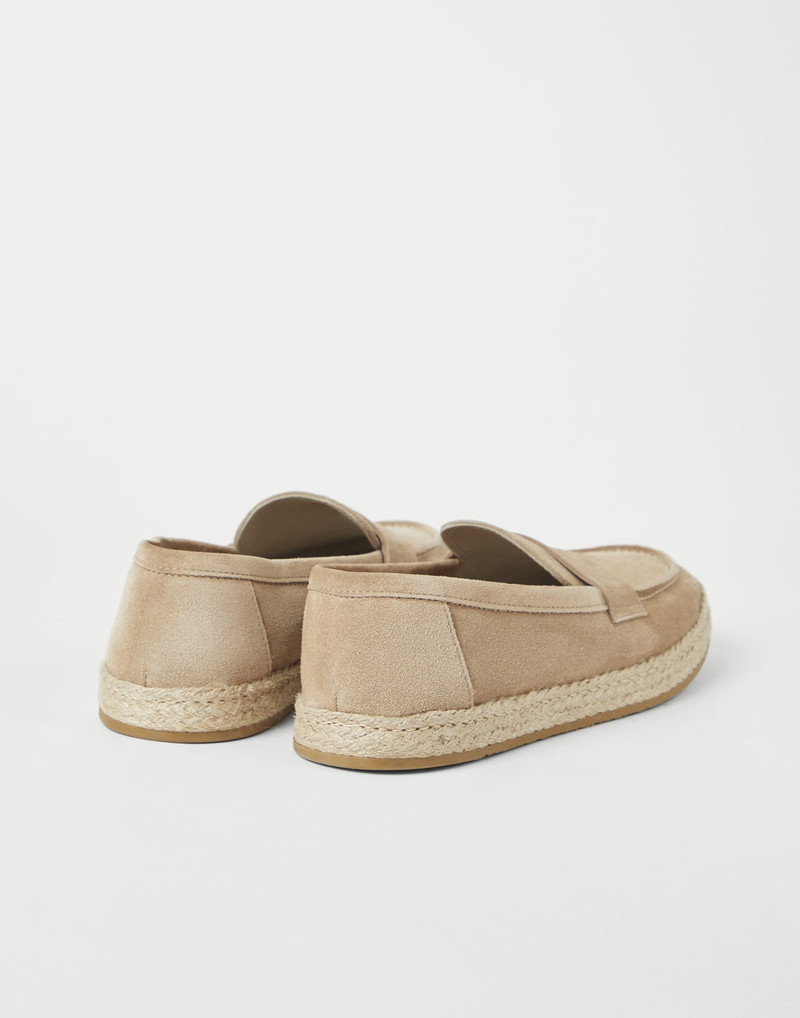 Suede loafer sneakers with rope insert 3