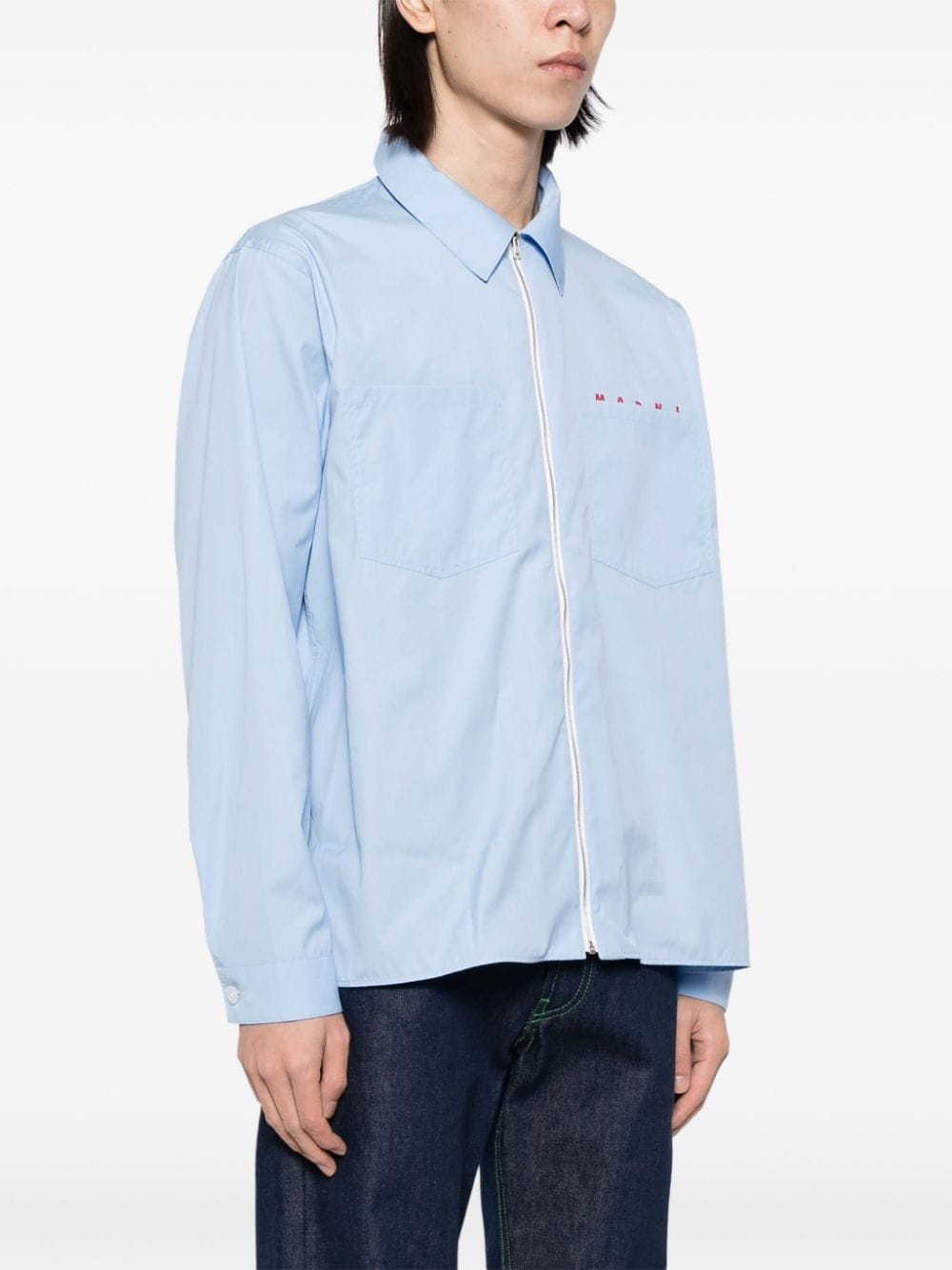 logo poplin shirt - 3