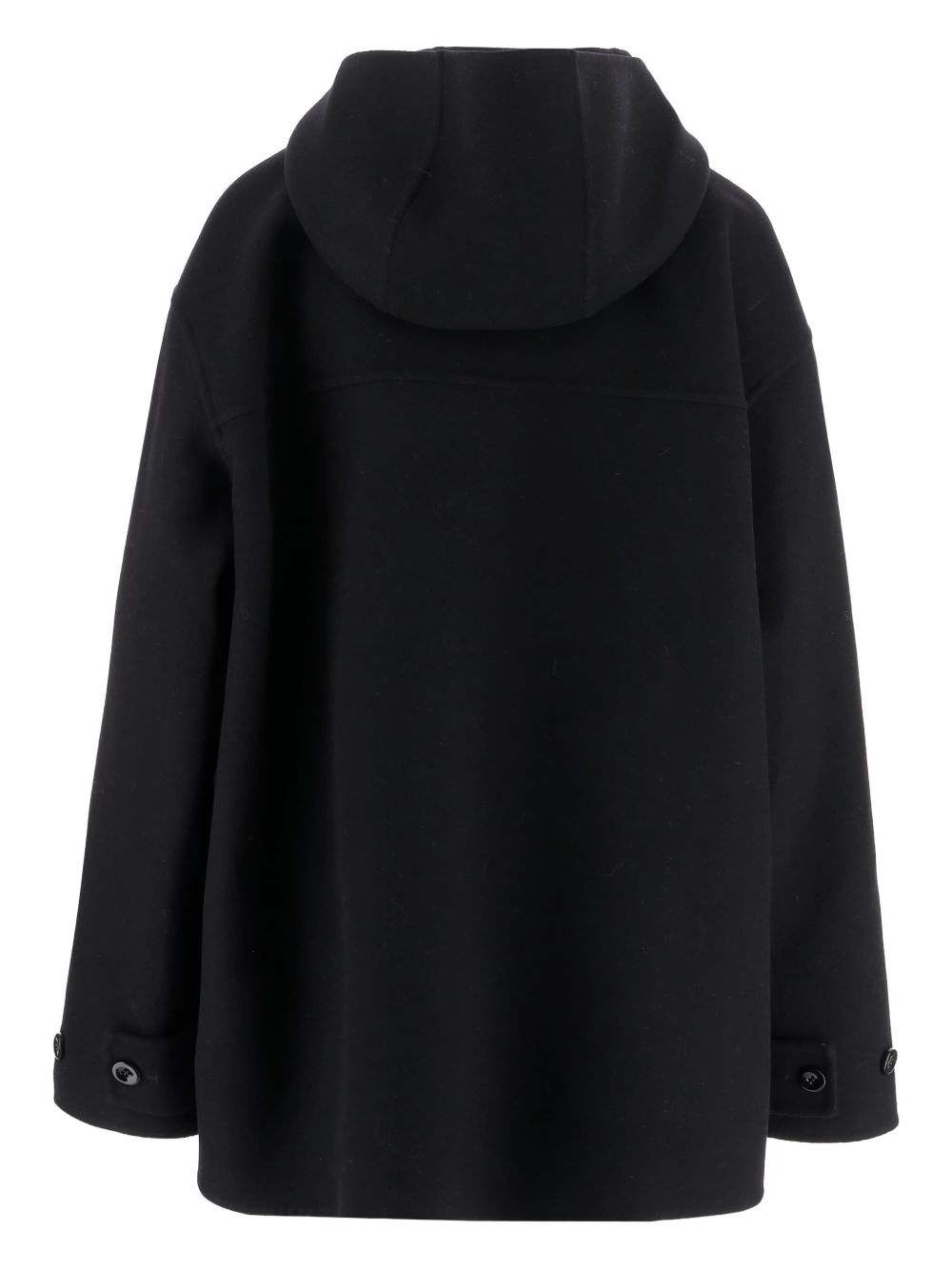 hooded wool jacket - 2