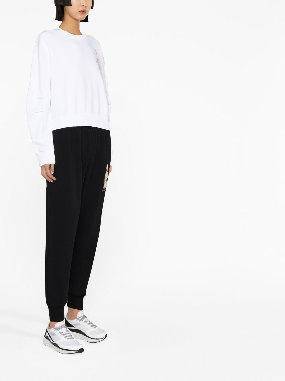 graphic-print tapered track pants - 3
