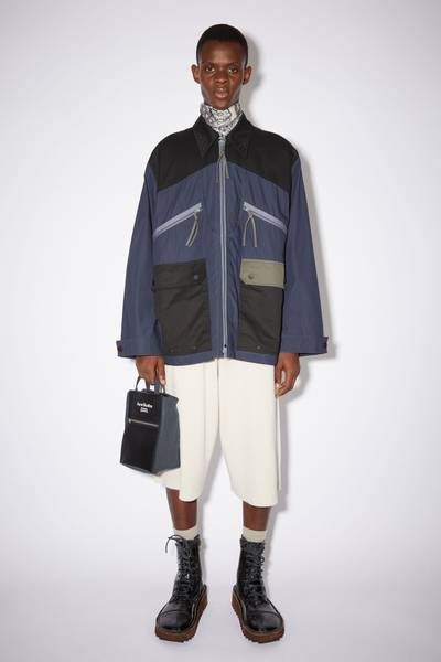 Acne Studios Casual cotton jacket - Navy/black outlook