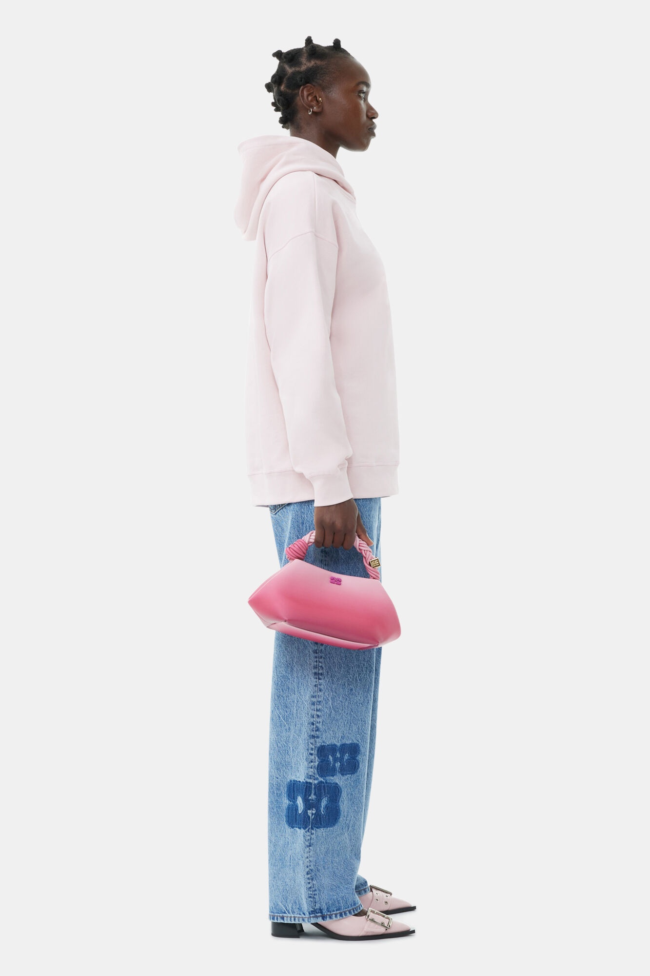 PINK GRADIENT SMALL GANNI BOU BAG - 5