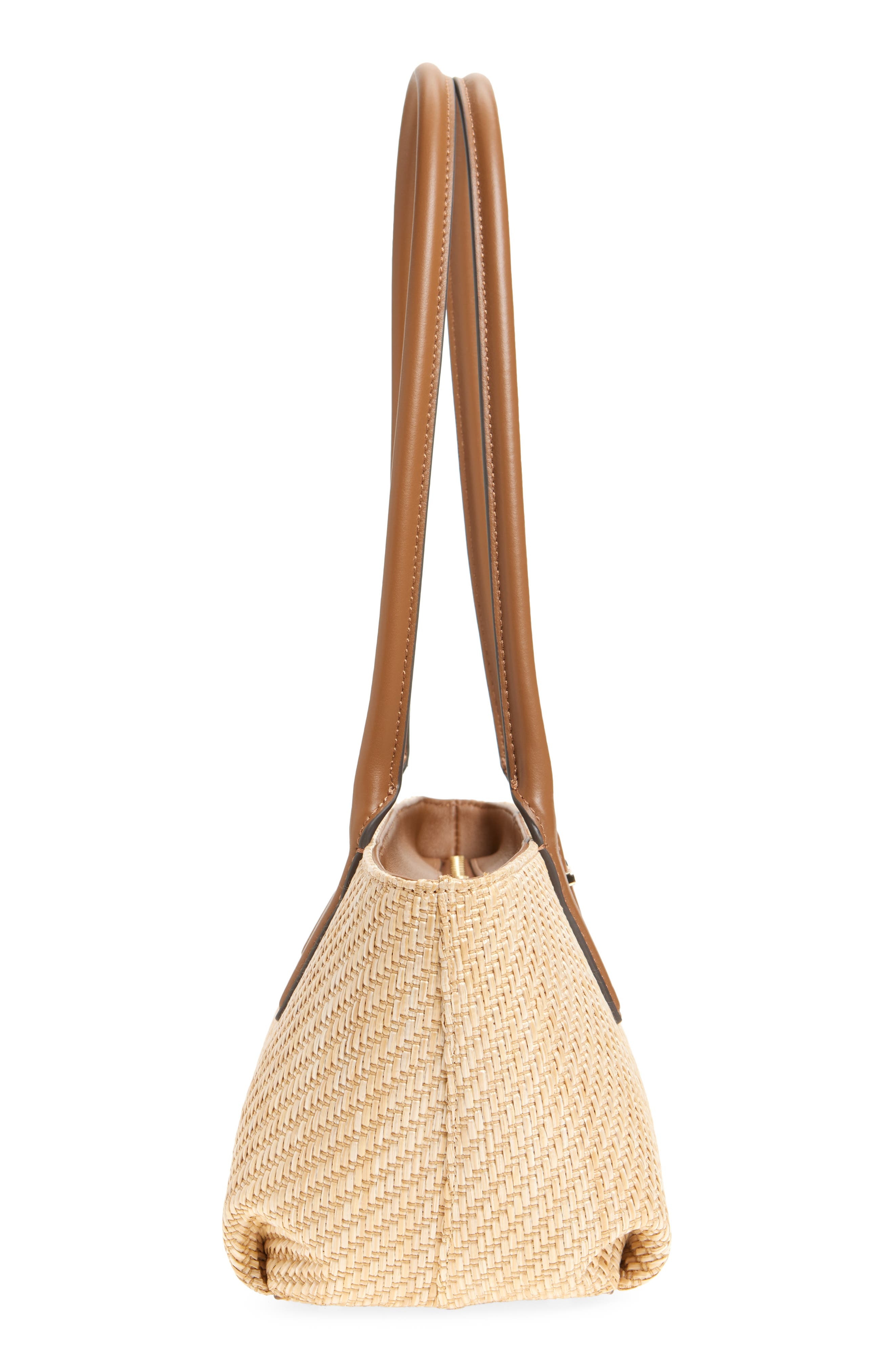 rag & bone Realm Straw Satchel in Natural at Nordstrom - 4