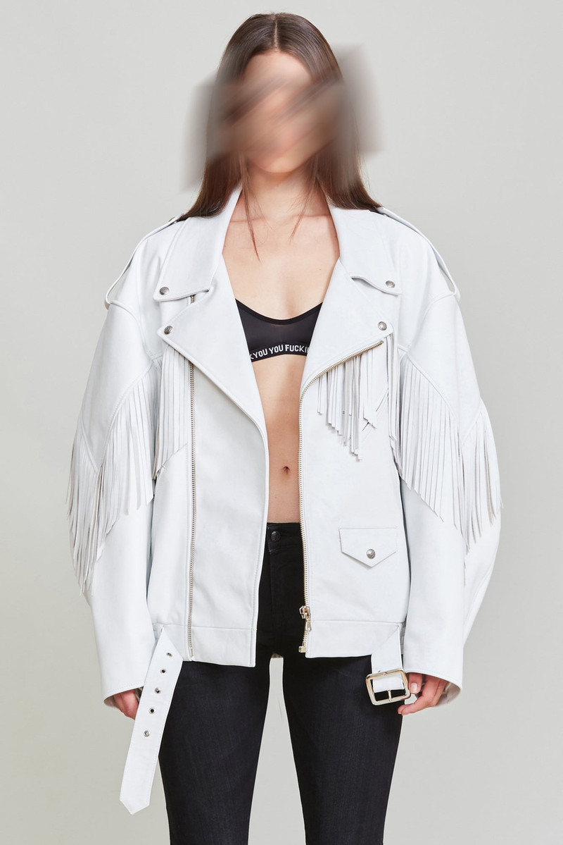 R13 Fringe Oversized Motorcycle Bomber | R13 Denim Official Site outlook