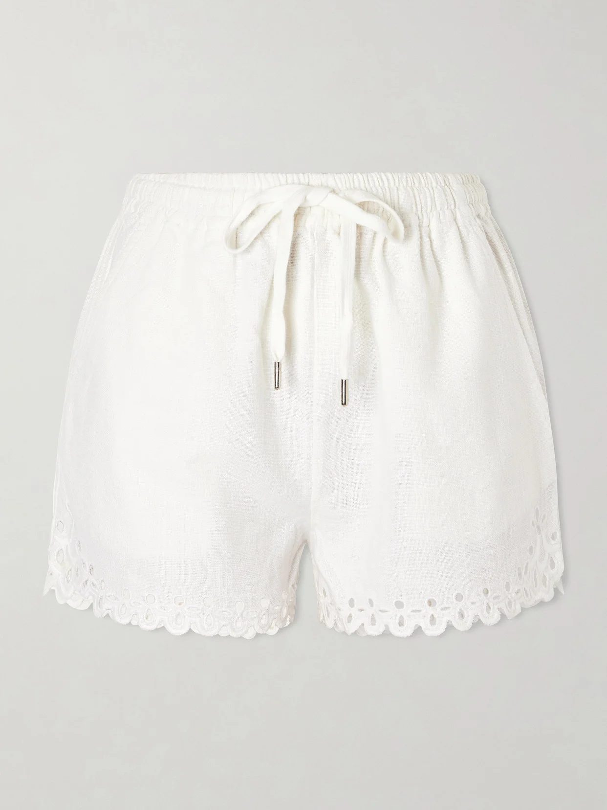 Balyme Broderie Anglaise Cotton Shorts - 1