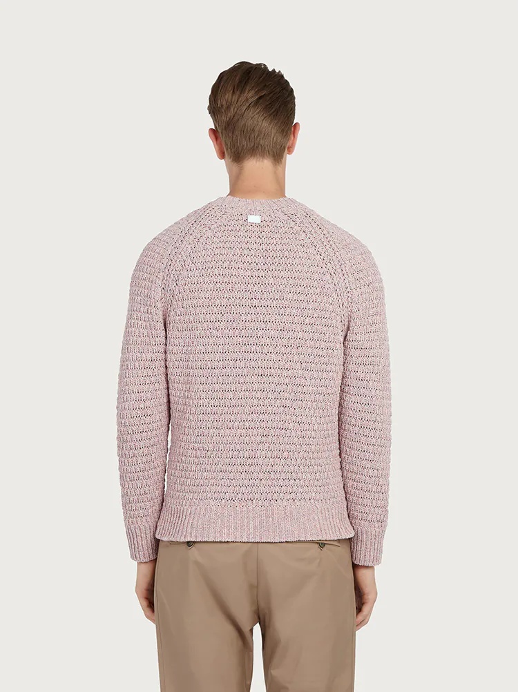 PATTERNED STITCH SWEATER - 4