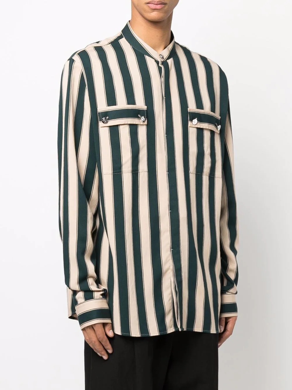 striped long-sleeve shirt - 3