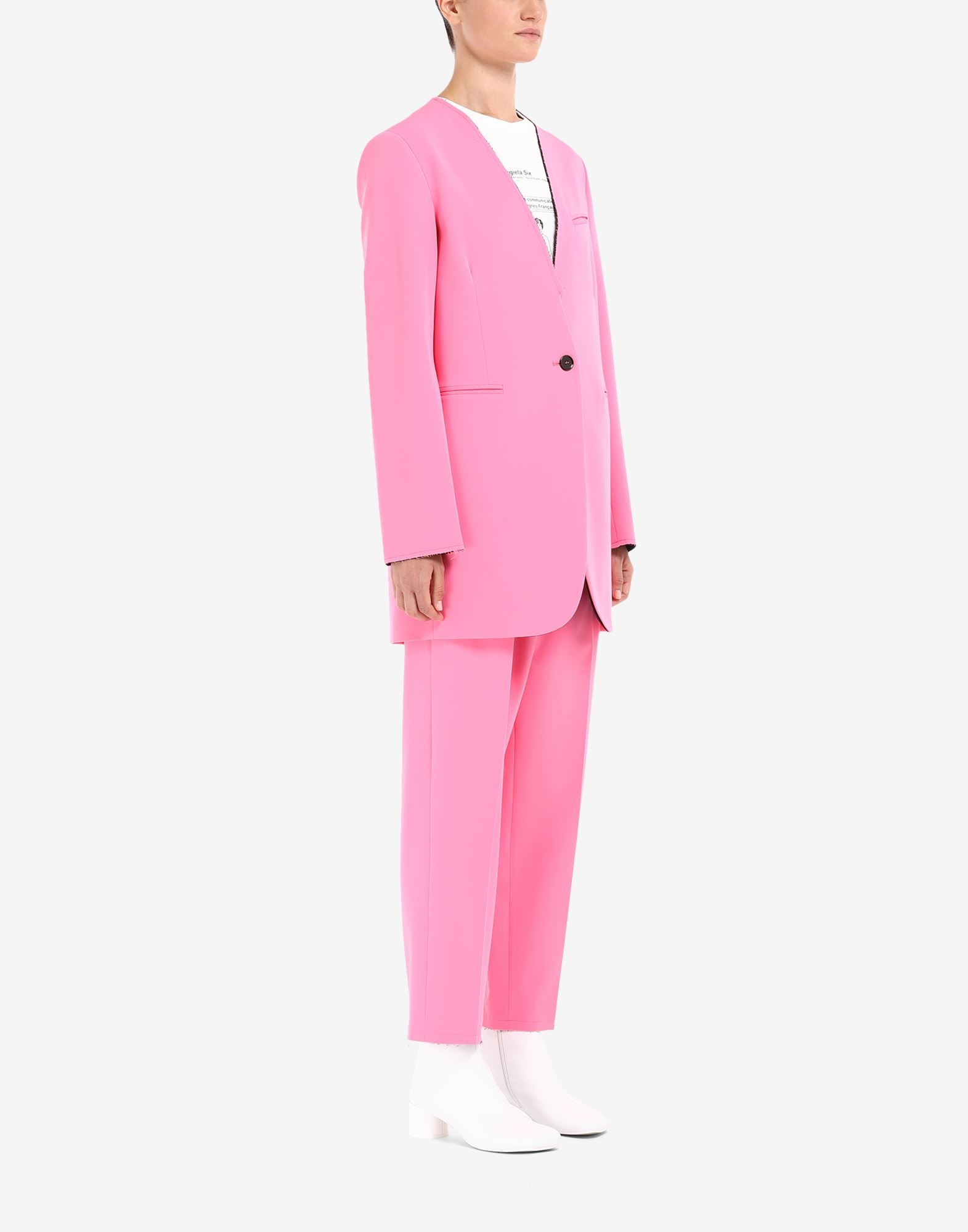 Collarless blazer - 3