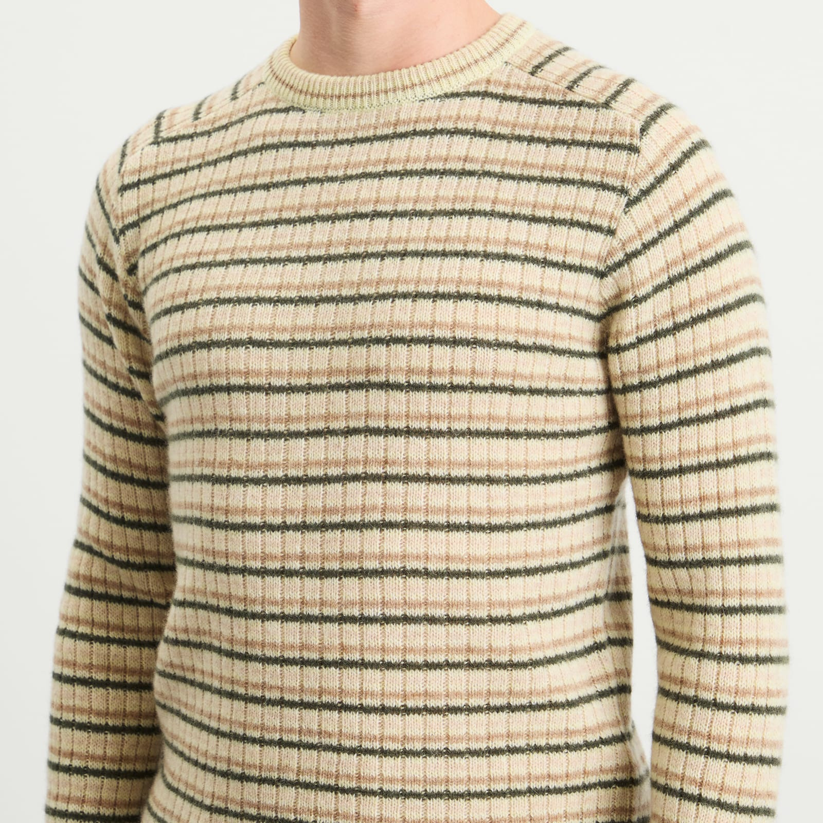 Auralee Shetland Wool Cashmere Rib Knit P/O - 5